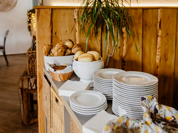 Buffet für eine Gruppe. 